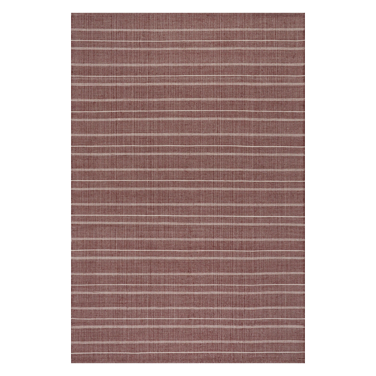 Dash & Albert Samson Handwoven Indoor/Outdoor Rug in Red, on white