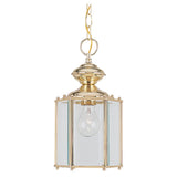 One Light Outdoor Semi-Flush Convertible Pendant