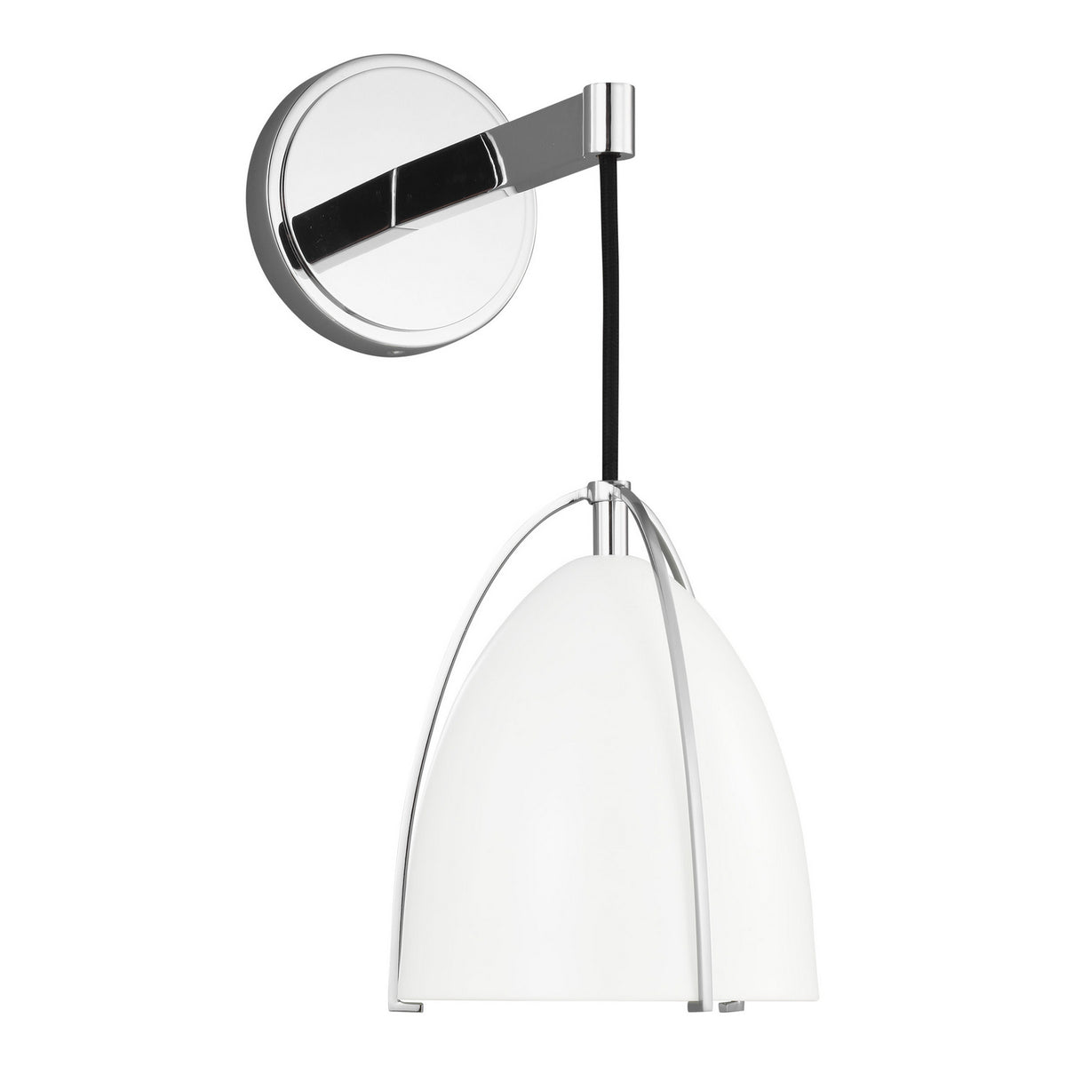 One Light Wall/Bath Sconce — Matte White, 9 W