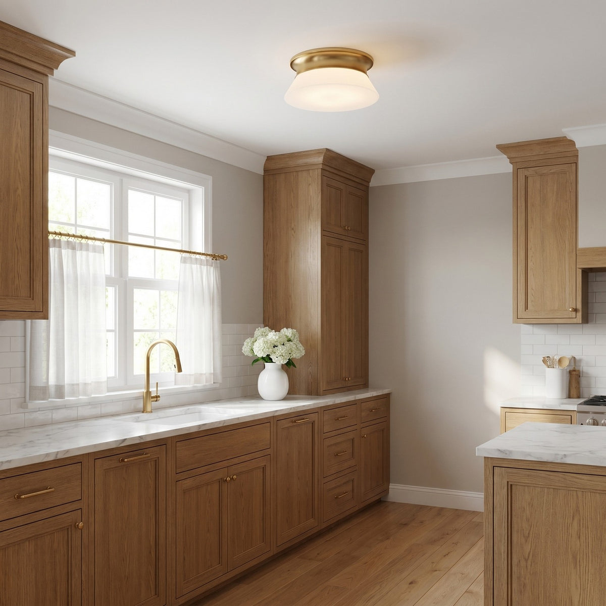 Panos Medium Flush Mount