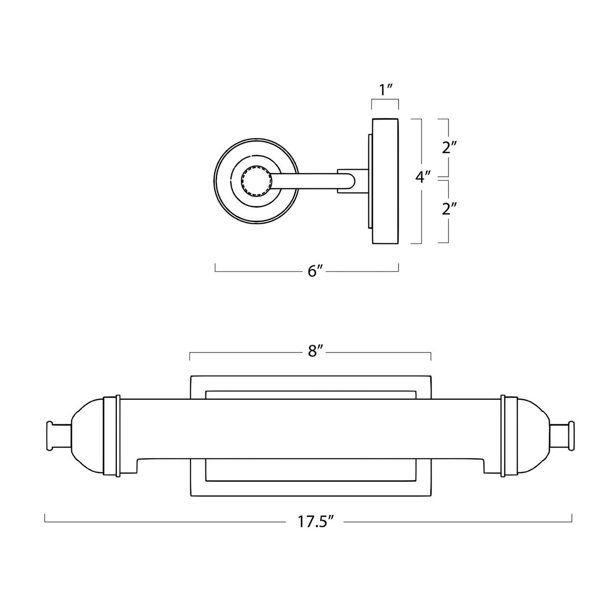 Devon Two Light Picture Light — 17.5"