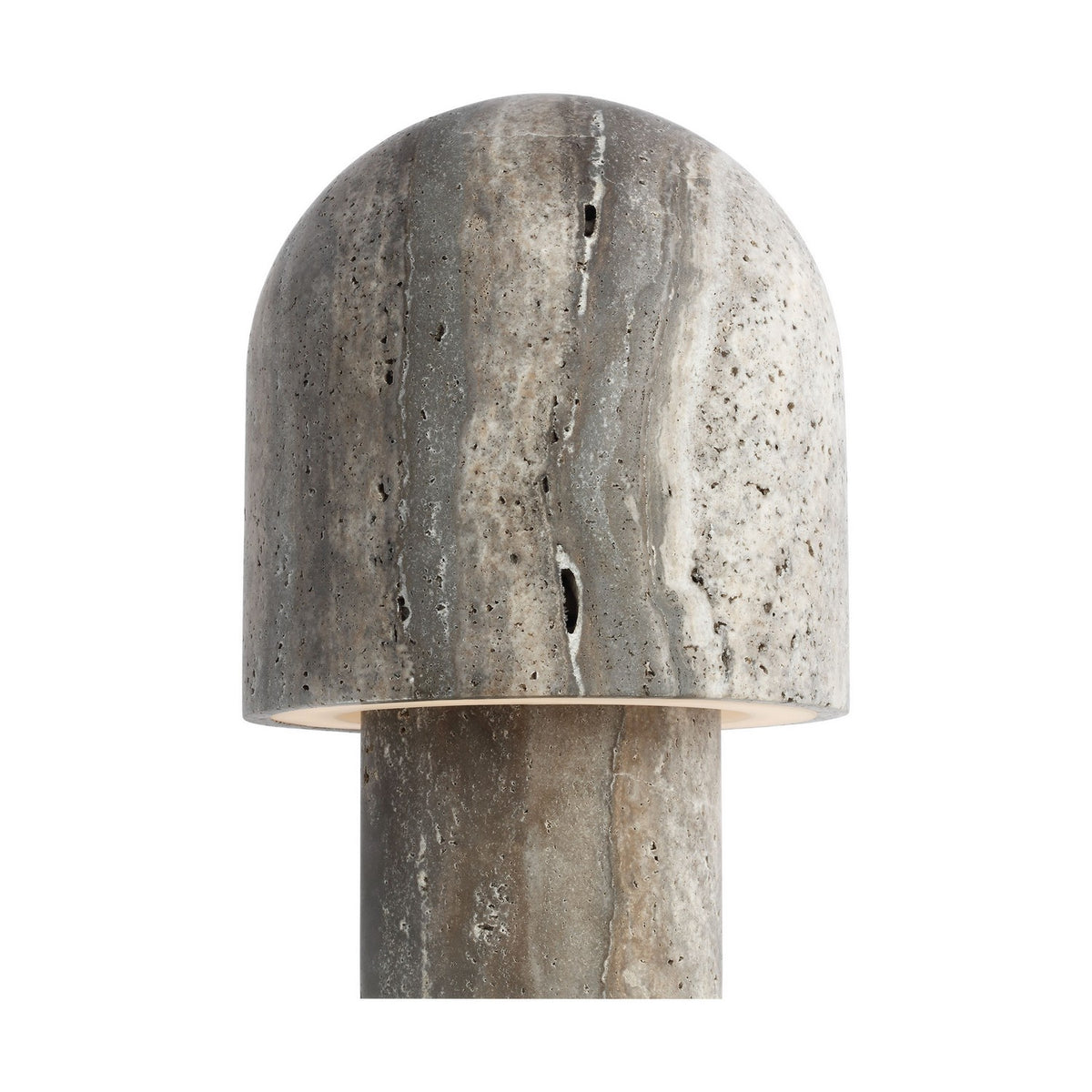 Kennett Small Travertine Table Lamp