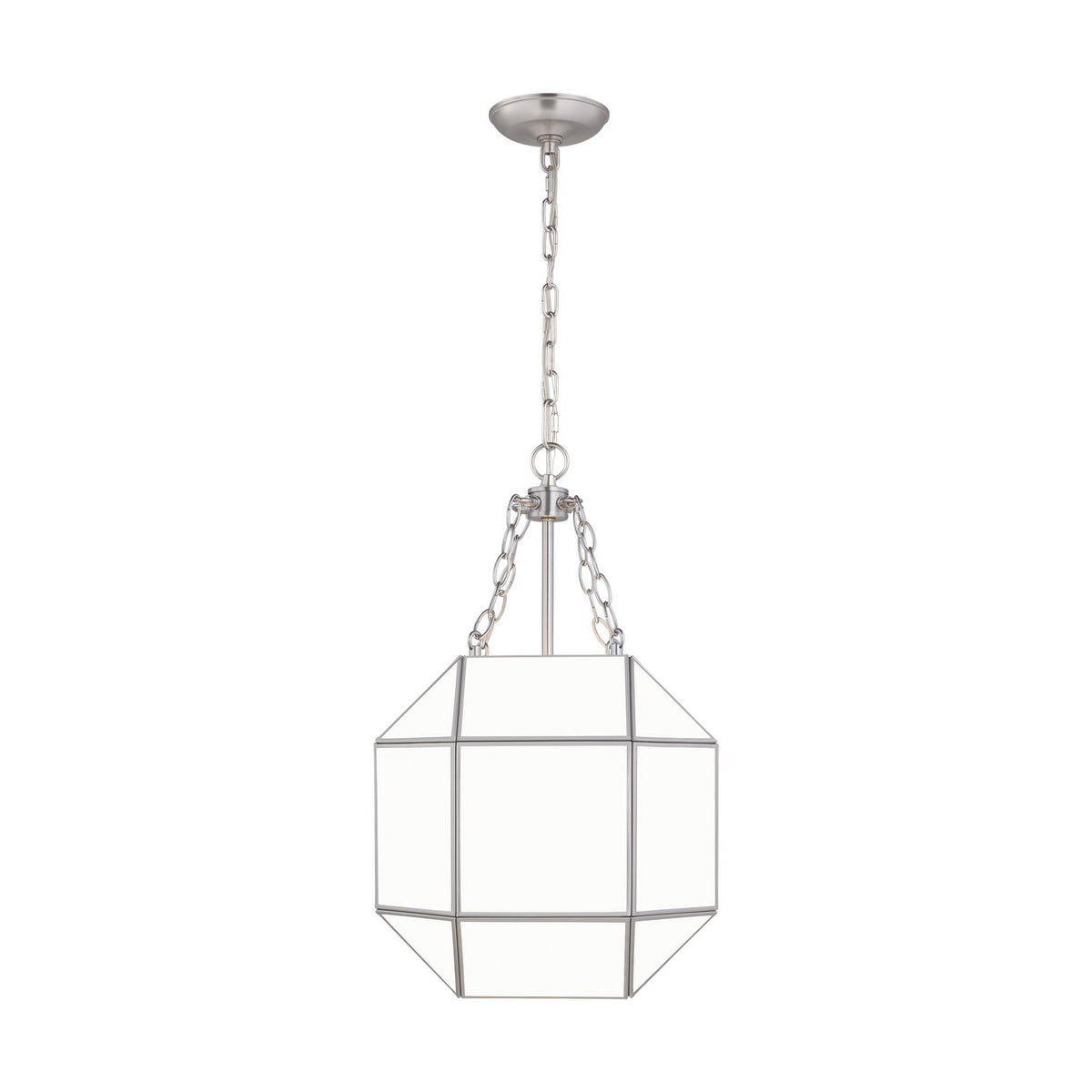 Three Light Lantern — 23.25", Smooth White