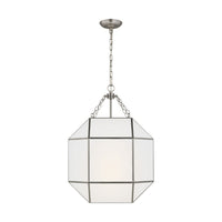 Three Light Lantern — 27.25", Smooth White
