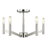 Five Light Semi-Flush Mount — 11.00"