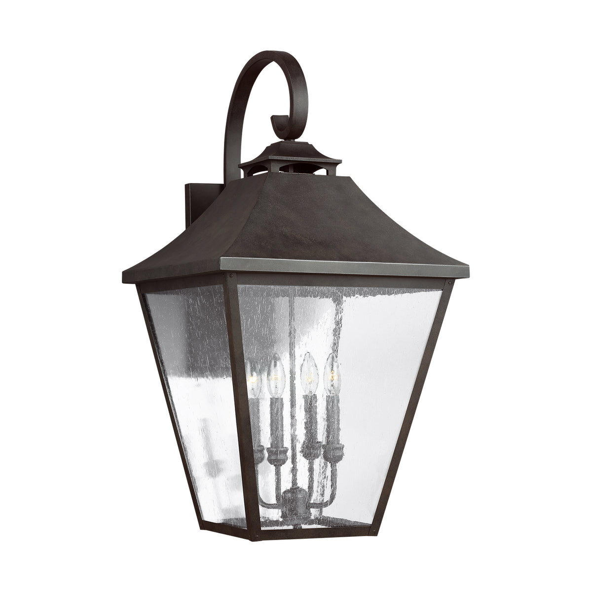 Four Light Outdoor Wall Sconce — 33.38"