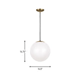 Leo Hanging Globe Extra Large Pendant