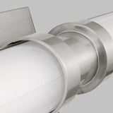 LED Bath Wall Sconce — W: 4.75" × H: 26.75" × D: 4.50"