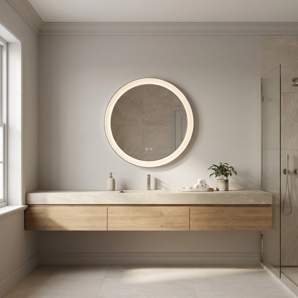 Chopin 24" Round Illuminated Mirror
