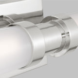 LED Bath Wall Sconce — W: 4.75" × H: 26.75" × D: 4.50"