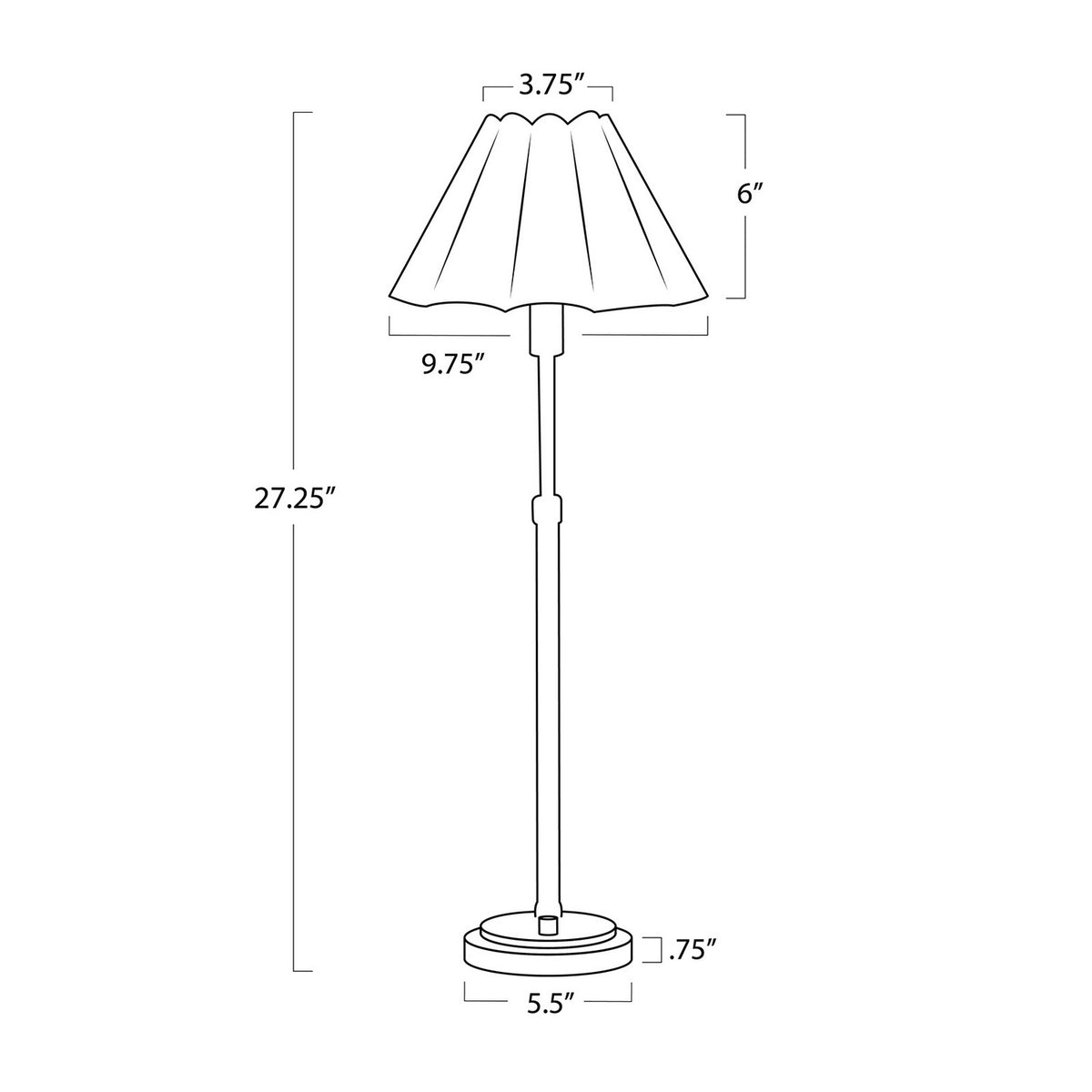 Polly One Light Buffet Lamp