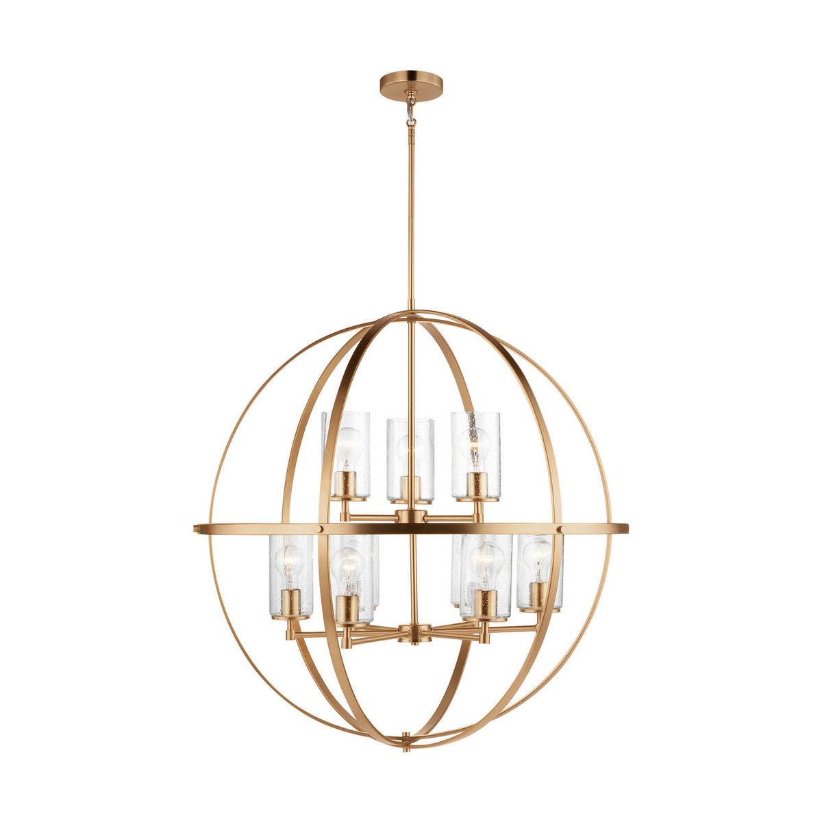 Alturas Nine Light Chandelier — Clear Seeded