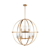 Alturas Nine Light Chandelier — Clear Seeded