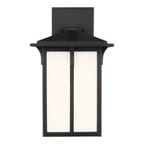 Tomek 1-Light Small Wall Lantern — Etched / White Inside