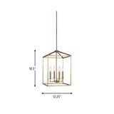 Perryton Four Light Hall/Foyer Pendant — 18.50"