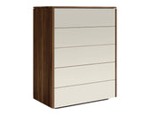 Smoked Walnut with Sand Glass | Mobican Mya High Chest | Valley Ridge Furniture