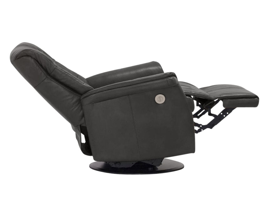 Sauvage Leather Anthracite L | Norwegian Comfort Denver Recliner - Promo | Valley Ridge Furniture