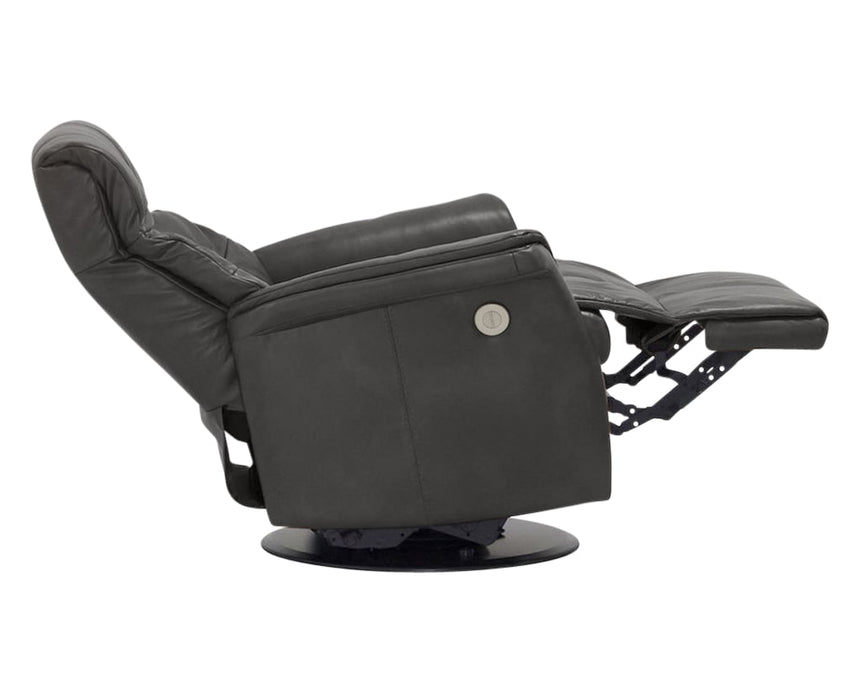 Sauvage Leather Anthracite L | Norwegian Comfort Denver Recliner - Promo | Valley Ridge Furniture