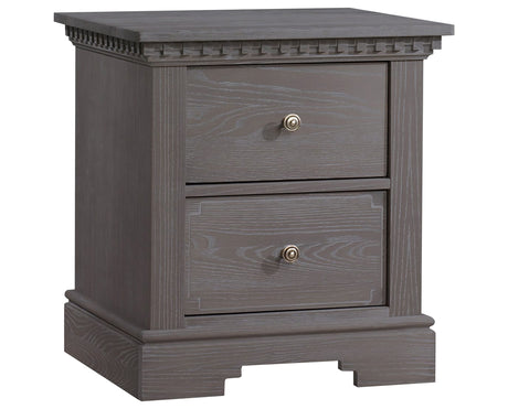 Grigio Brushed Oak | Ithaca Nightstand | Valley Ridge Furniture