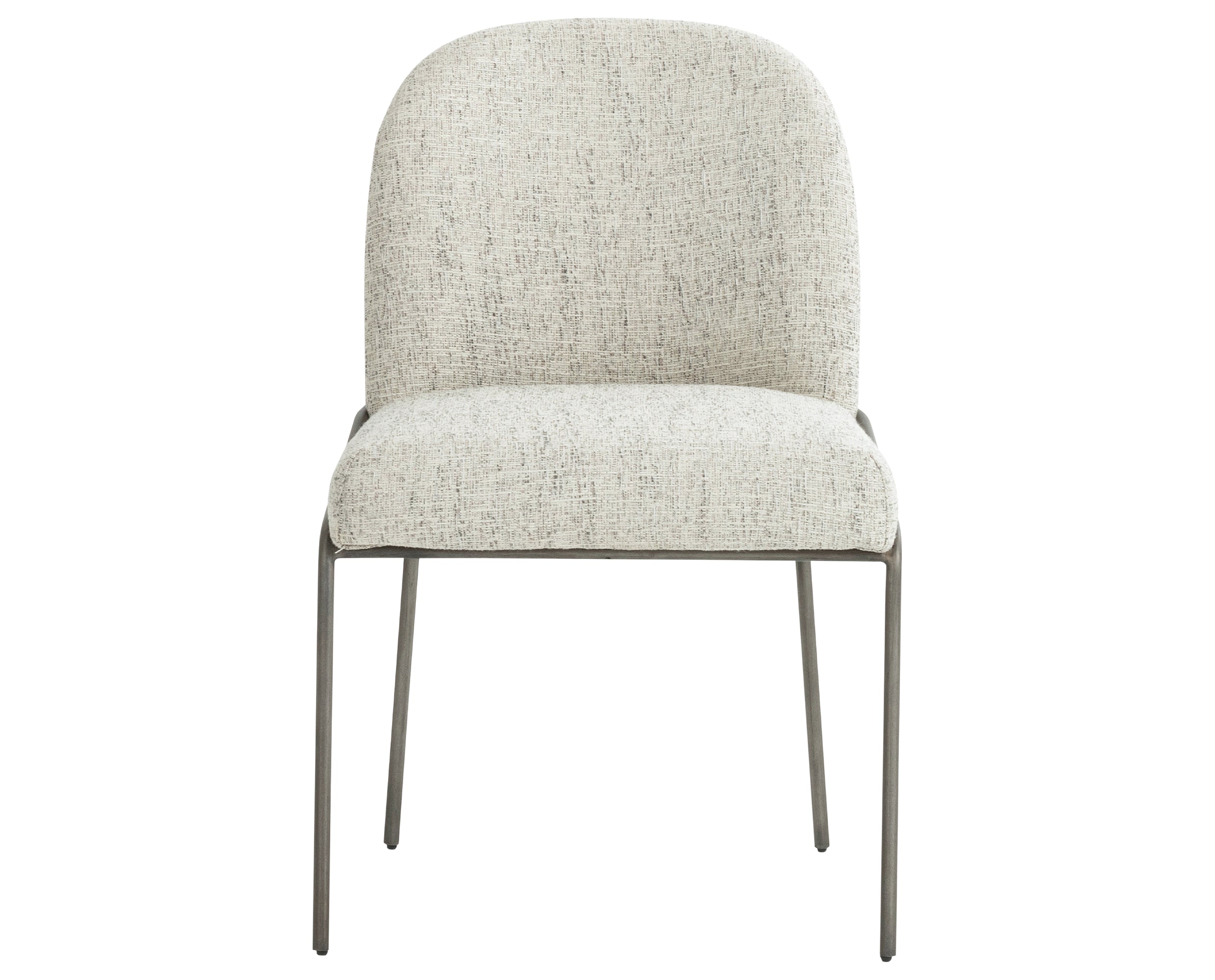 Lyon Pewter Fabric with Brushed Slate Iron | Astrud Dining Chair | Valley Ridge Furniture