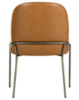 Sierra Butterscotch Faux Leather with Brushed Slate Iron | Astrud Dining Chair | Valley Ridge Furniture