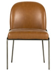 Sierra Butterscotch Faux Leather with Brushed Slate Iron | Astrud Dining Chair | Valley Ridge Furniture