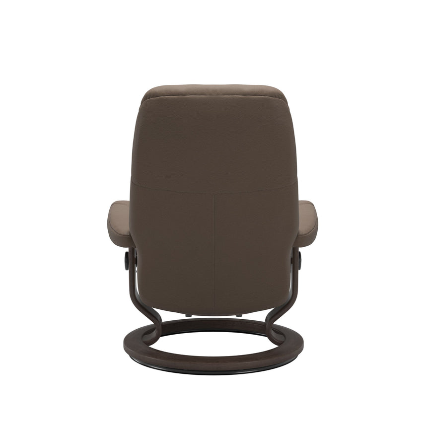 Consul Recliner - Classic Base - Batick Mole - Wenge Wood