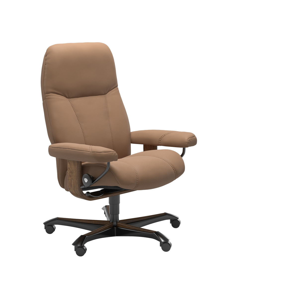 Consul - Office Chair - Batick Latte - Teak Wood