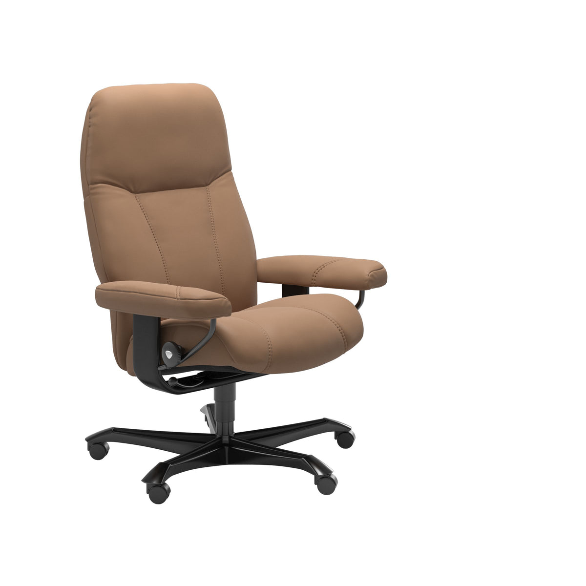 Consul - Office Chair - Batick Latte - Black Wood