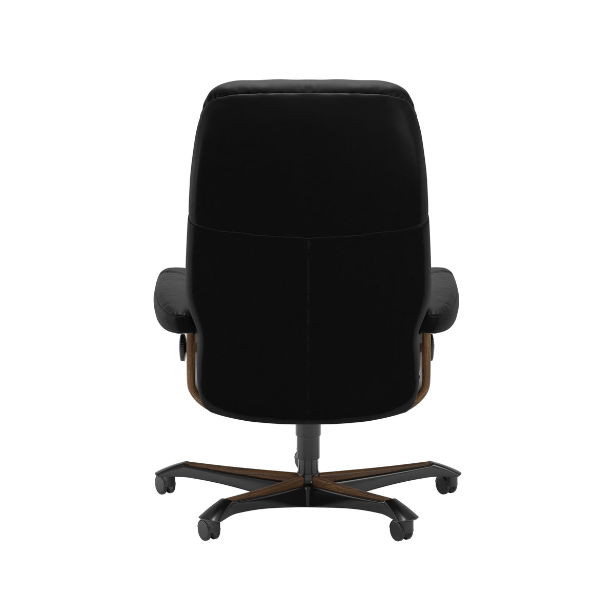 Consul - Office Chair - Batick Black - Teak Wood