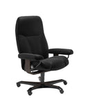 Consul - Office Chair - Batick Black - Wenge Wood