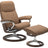 Batick Leather Latte S/M/L & Walnut Base | Stressless Consul Signature Recliner - Promo | Valley Ridge Furniture