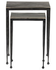 Antique Nickel | Dalston Nesting End Table | Valley Ridge Furniture
