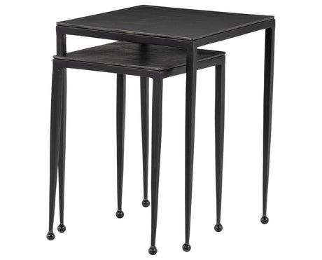 Raw Black | Dalston Nesting End Table | Valley Ridge Furniture