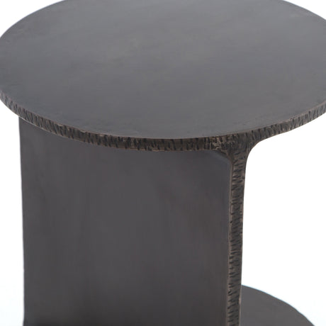 Rustic Fossil Iron | Griffon Side Table | Valley Ridge Furniture