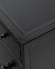 Black Iron with Weathered Bronze Iron (Small Size) | Belmont Storage Nightstand | Valley Ridge Furniture