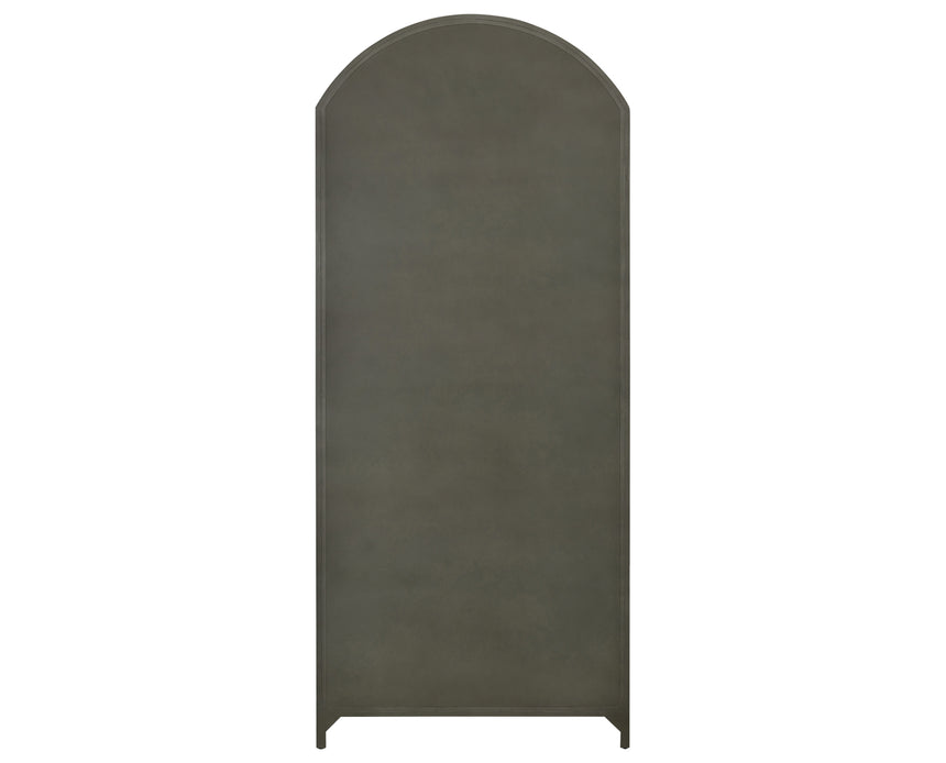 Gunmetal Antimony Iron with Clear Glass | Belmont Cabinet | Valley Ridge Furniture