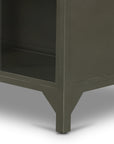 Gunmetal Antimony Iron with Clear Glass | Belmont Cabinet | Valley Ridge Furniture
