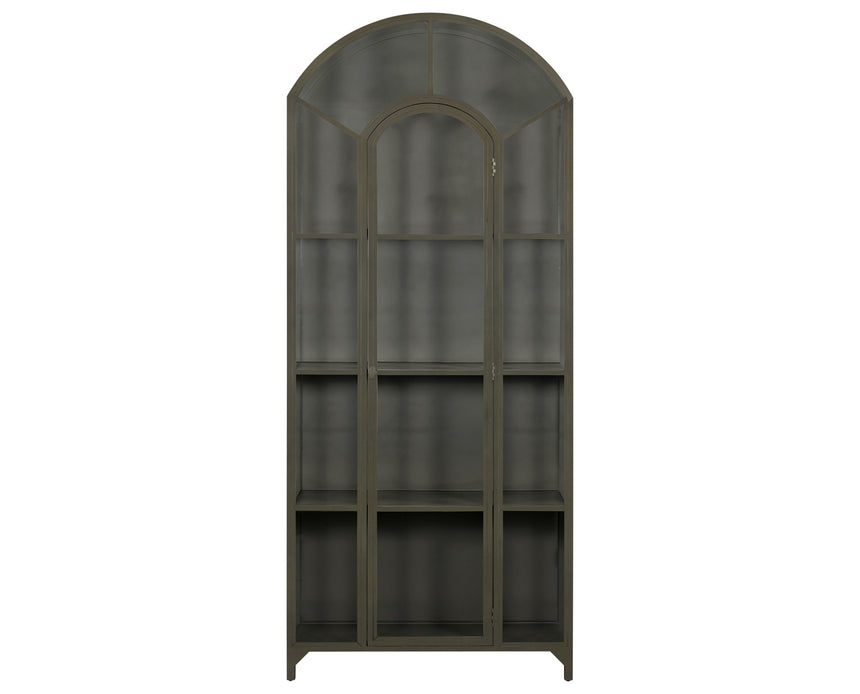 Gunmetal Antimony Iron with Clear Glass | Belmont Cabinet | Valley Ridge Furniture