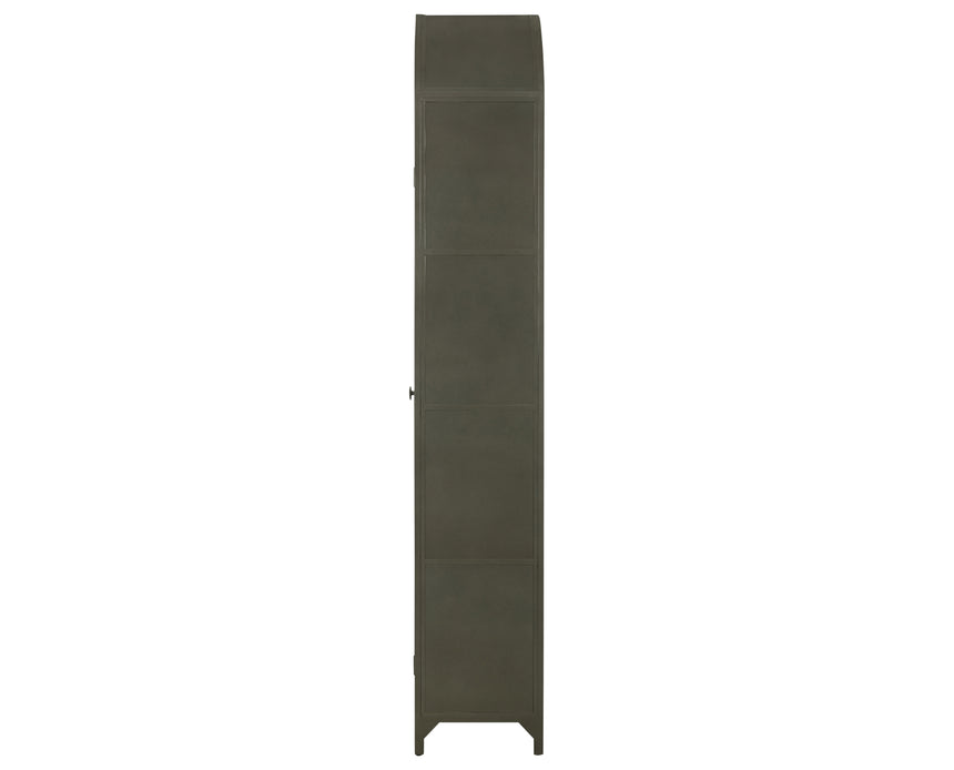 Gunmetal Antimony Iron with Clear Glass | Belmont Cabinet | Valley Ridge Furniture