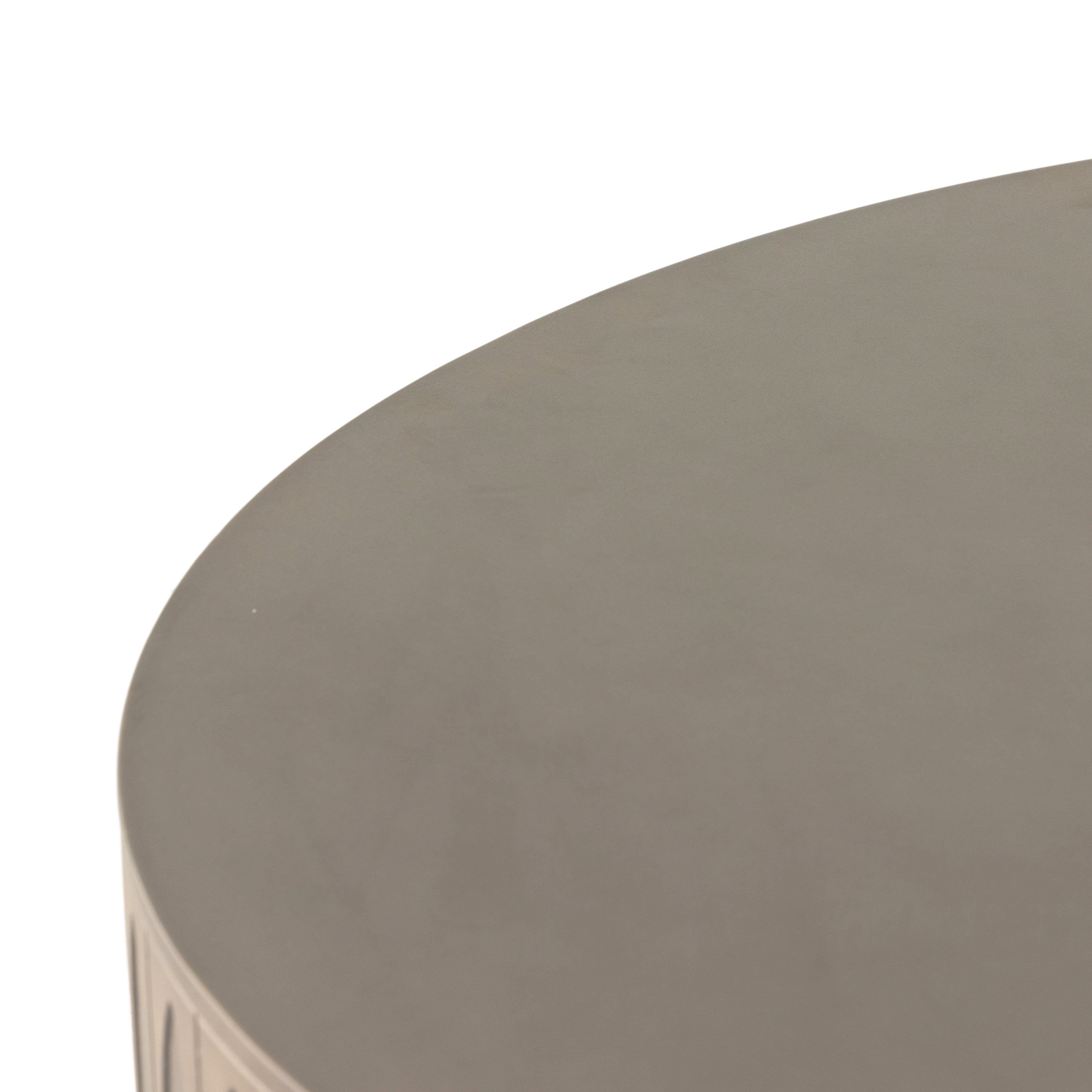 Taupe Concrete | Colorado Drum Coffee Table | Valley Ridge Furniture