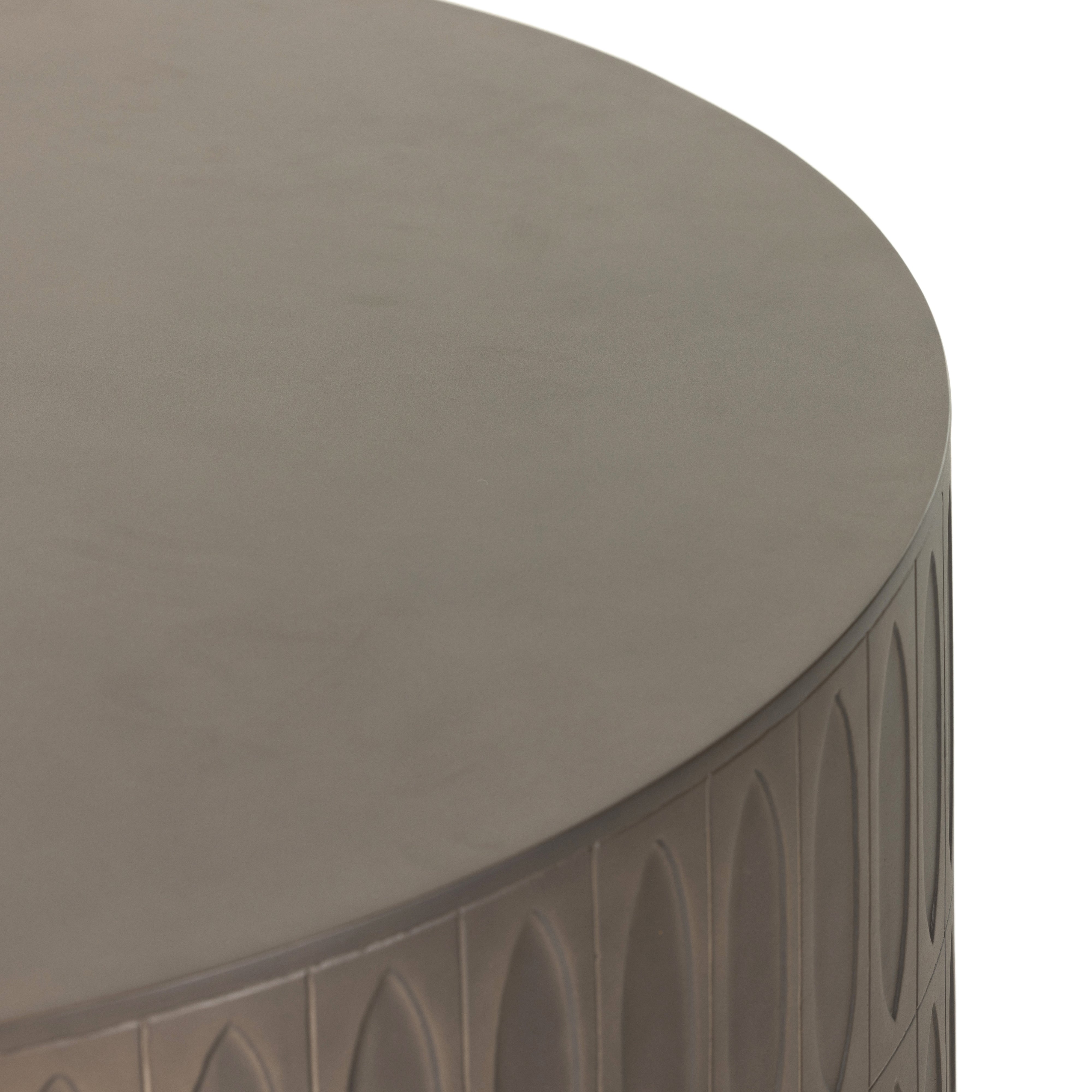 Taupe Concrete | Colorado Drum Coffee Table | Valley Ridge Furniture