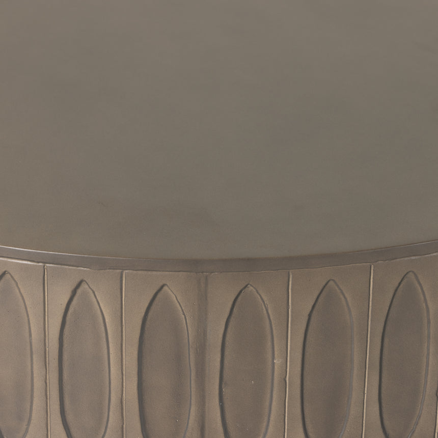 Taupe Concrete | Colorado Drum Coffee Table | Valley Ridge Furniture