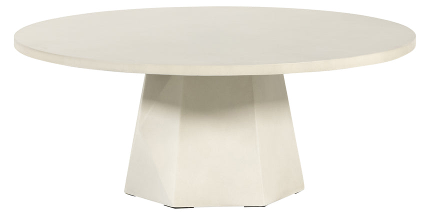 White Concrete | Bowman Outdoor Coffee Table | Valley Ridge Furniture