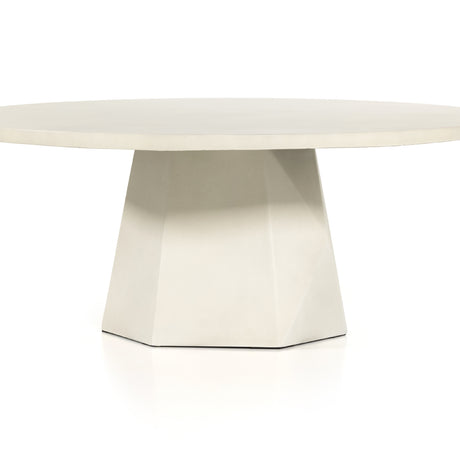 White Concrete | Bowman Outdoor Coffee Table | Valley Ridge Furniture