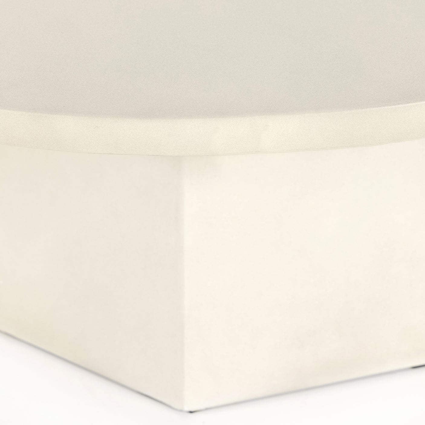 White Concrete | Bowman Outdoor Coffee Table | Valley Ridge Furniture