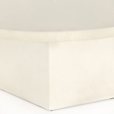 White Concrete | Bowman Outdoor Coffee Table | Valley Ridge Furniture