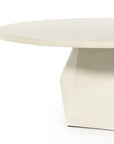 White Concrete | Bowman Outdoor Coffee Table | Valley Ridge Furniture