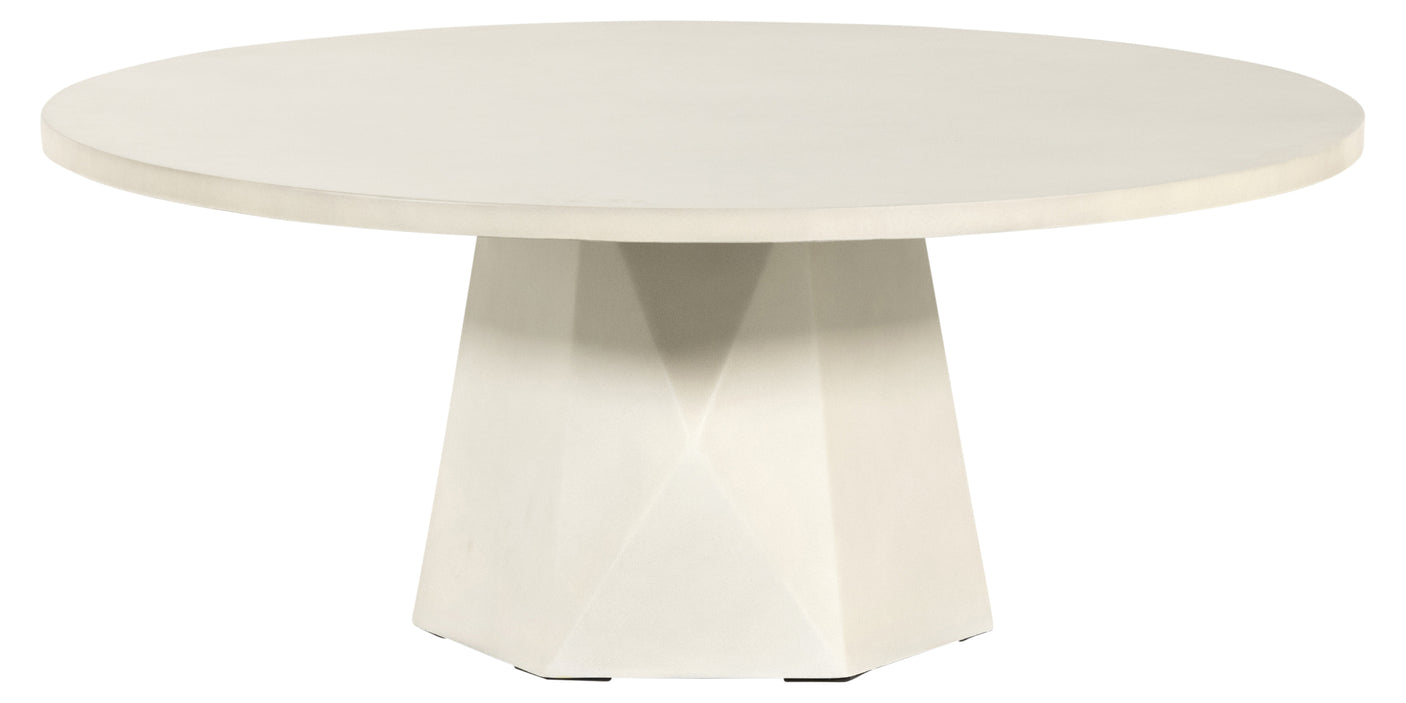 White Concrete | Bowman Outdoor Coffee Table | Valley Ridge Furniture