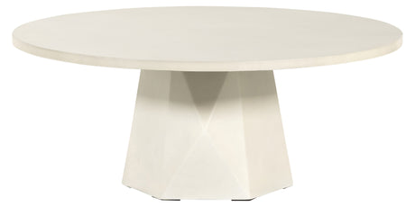 White Concrete | Bowman Outdoor Coffee Table | Valley Ridge Furniture